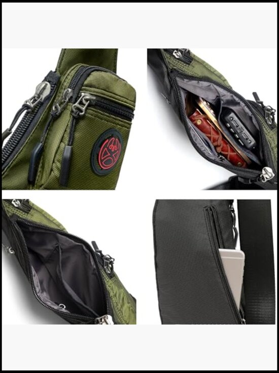 Sling Bag Chest Shoulder Backpack Crossbody Casual Daypack for Travel Hiking